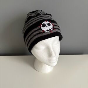 5/$5 Disney Black and Gray Striped Kids Beanie